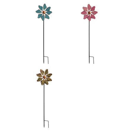 MEADOWCREEK Meadow Creek Multicolored Iron 33 in. H Outdoor Garden Stake ZAC47M2178